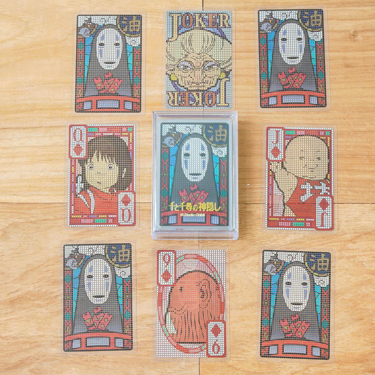 日本直送 小叮噹|龍貓|神隱少女透明撲克牌 - 富士通販