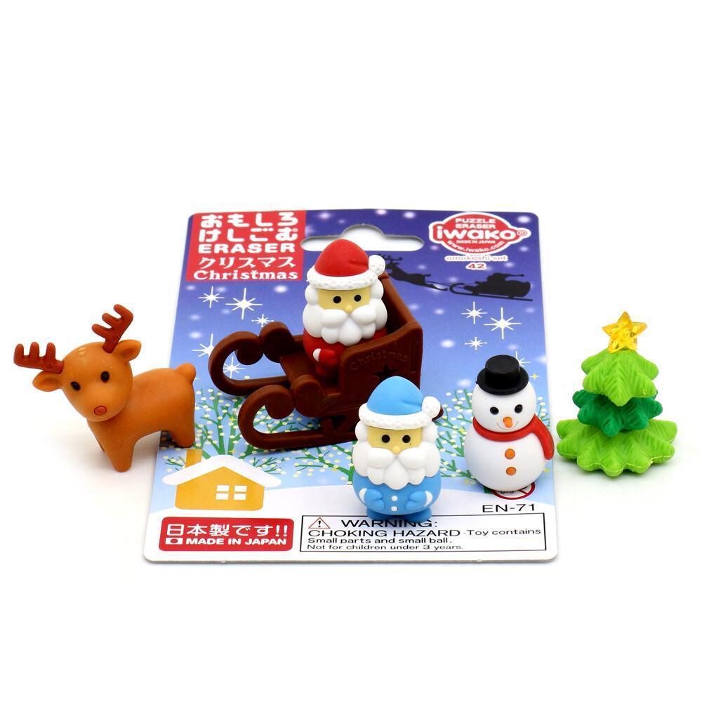日本製聖誕節橡皮擦|日本創意造型文具 - 富士通販