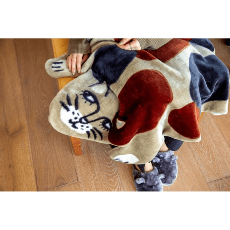 冬天保暖毯子|貓咪可愛動物圖案 - 富士通販