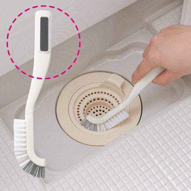 日本製 浴室專用清潔縫隙刷|去污漬 隙縫刷 清潔刷 磁磚縫隙刷 清潔用品 浴室清潔 去污 - 富士通販