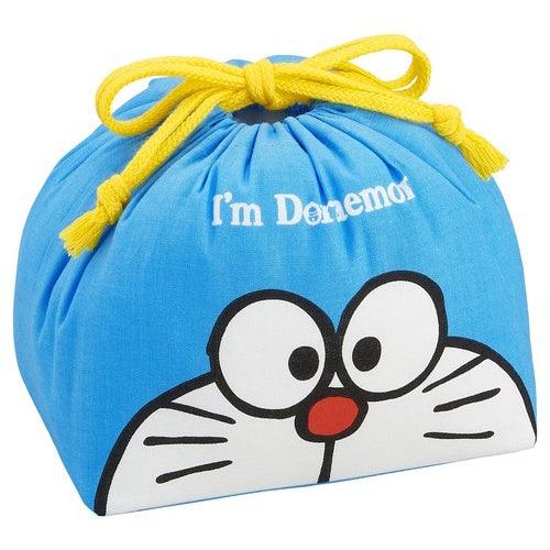 日本製 小叮噹造型 兒童便當袋|收納袋 束口便當袋 抽繩午餐袋 - 富士通販