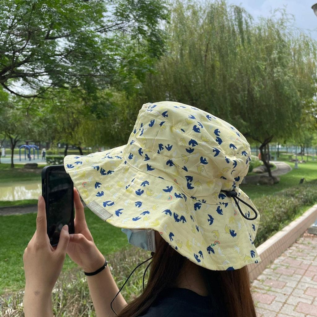 復古碎花遮陽漁夫帽|出遊必備 - 富士通販