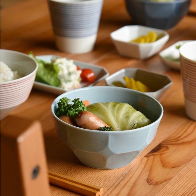 日本製 波佐見燒 和山窯 立體面小缽|職人手作 - 富士通販