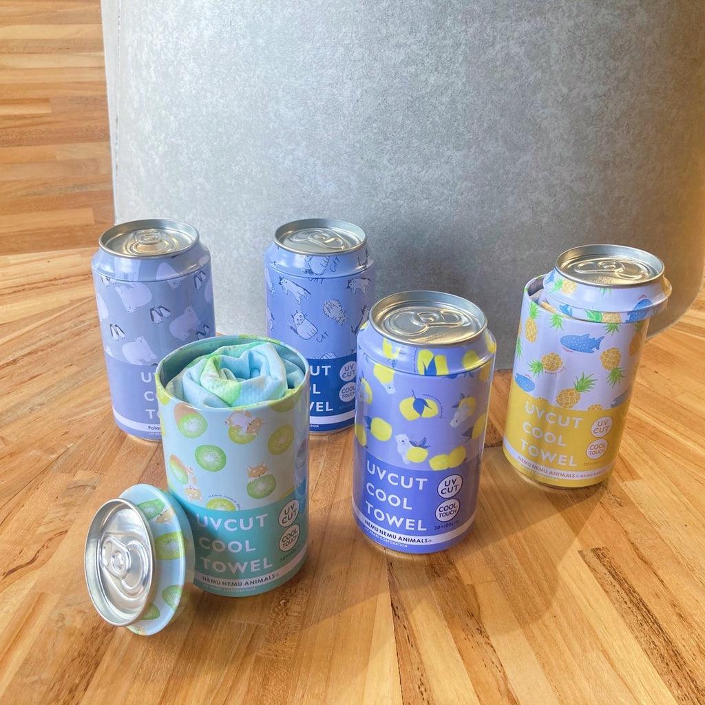 日本涼感毛巾|防紫外線 飲料罐包裝 - 富士通販