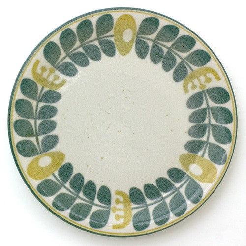 日本製 北歐風 花卉陶瓷餐盤|美濃燒 蛋糕盤 水果盤 - 富士通販