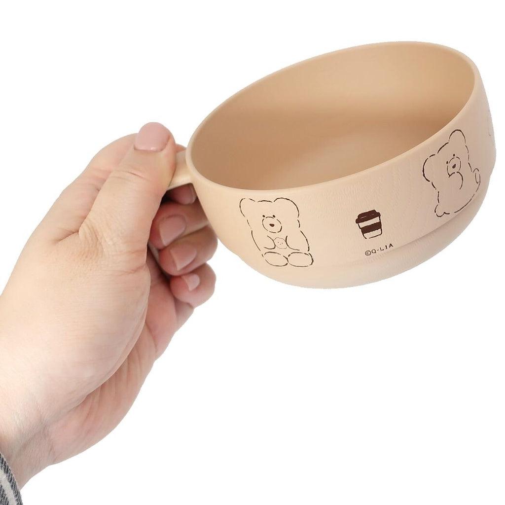 摩卡小熊把手湯碗|兒童餐具 - 富士通販