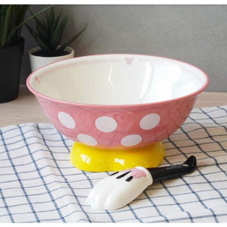 正版授權日本迪士尼陶瓷拉麵碗|米奇、米妮,附湯匙 - 富士通販