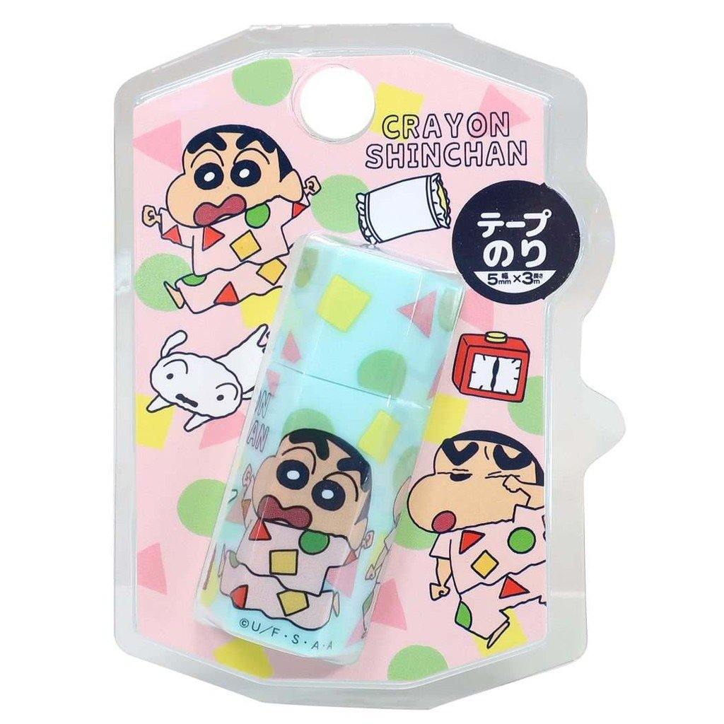 正版授權蠟筆小新六角雙面膠帶|豆豆貼 - 富士通販