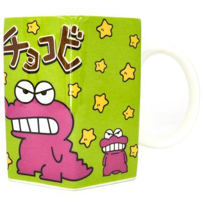 日本卡通蠟筆小新六角造型馬克杯-小熊餅乾|鱷魚小新-兩款可選 - 富士通販
