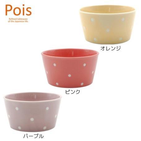 日本製美濃燒 圓點陶瓷碗| 黃、紫、粉 - 富士通販