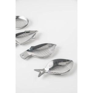 日本製造 大蒜生薑磨泥器 魚 烏賊 河豚 煎鍋造型|磨蒜泥 磨薑器 副食品磨泥器 - 富士通販