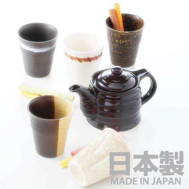 日本製復古摩卡茶壺杯五入組|送禮推薦 - 富士通販