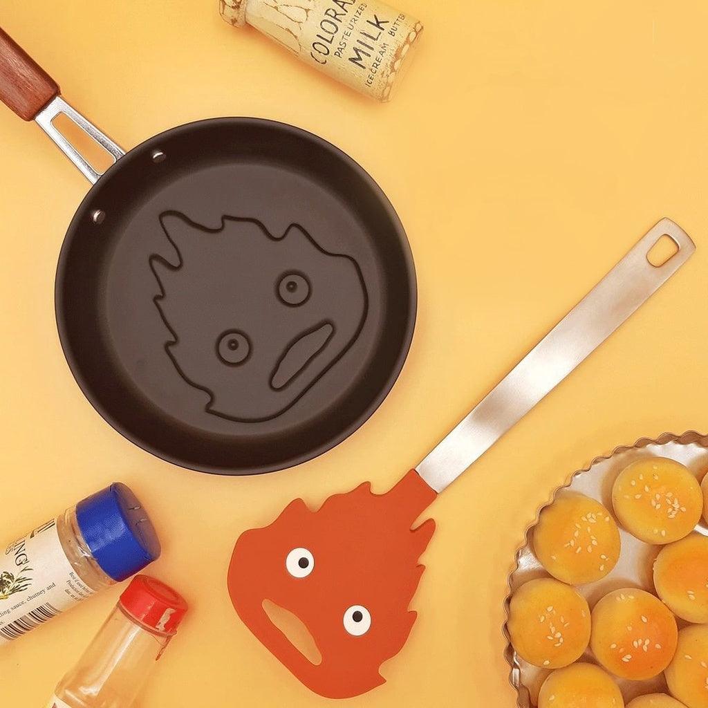 卡西法平底鍋和鍋鏟|可愛的火焰惡魔,宮崎駿 - 霍爾的移動城堡 - 富士通販