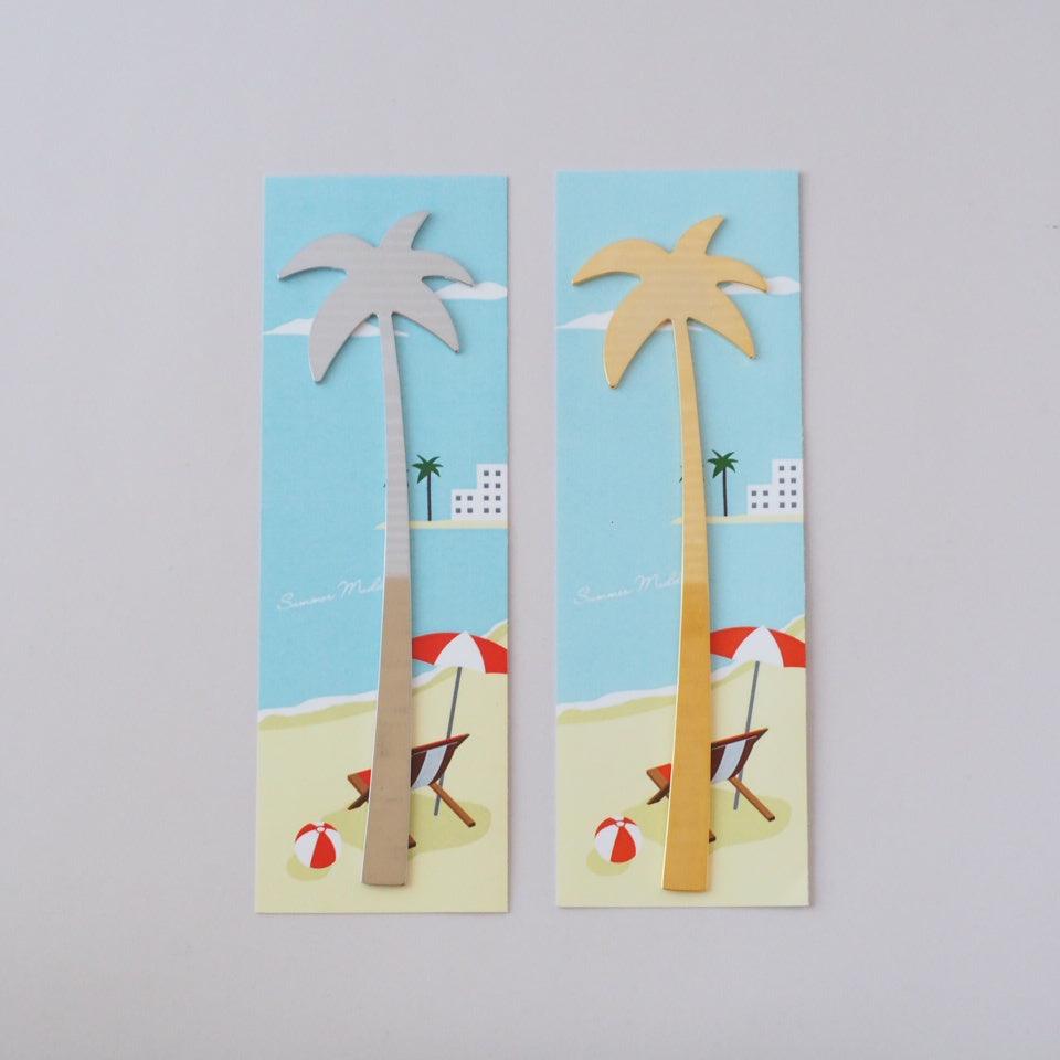 日本製 高桑金屬 不鏽鋼 攪拌棒-銀/金棕櫚樹|飲料攪拌 攪拌棒 調酒 創意設計 棕櫚樹 - 富士通販