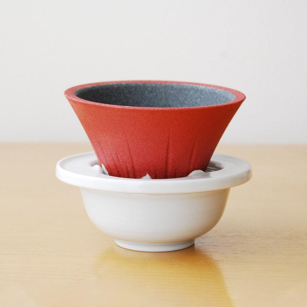 波佐見燒陶瓷咖啡濾杯|富士山造型款 - 富士通販