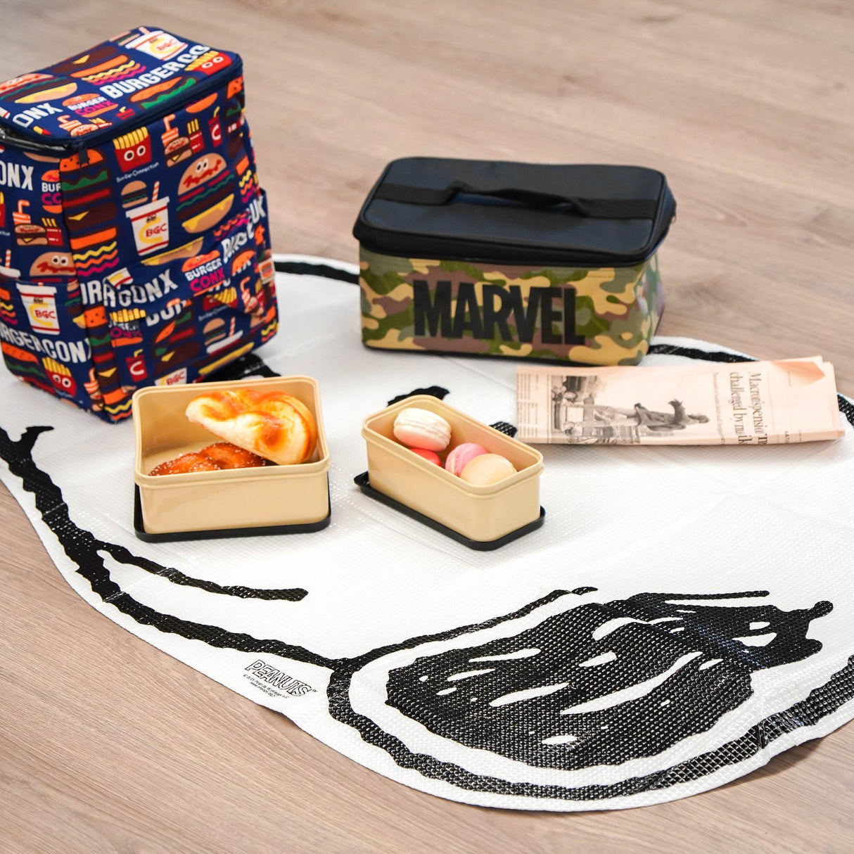 史努比、麵包超人造型野餐墊|可當沙灘墊、海灘墊、郊遊墊 - 富士通販