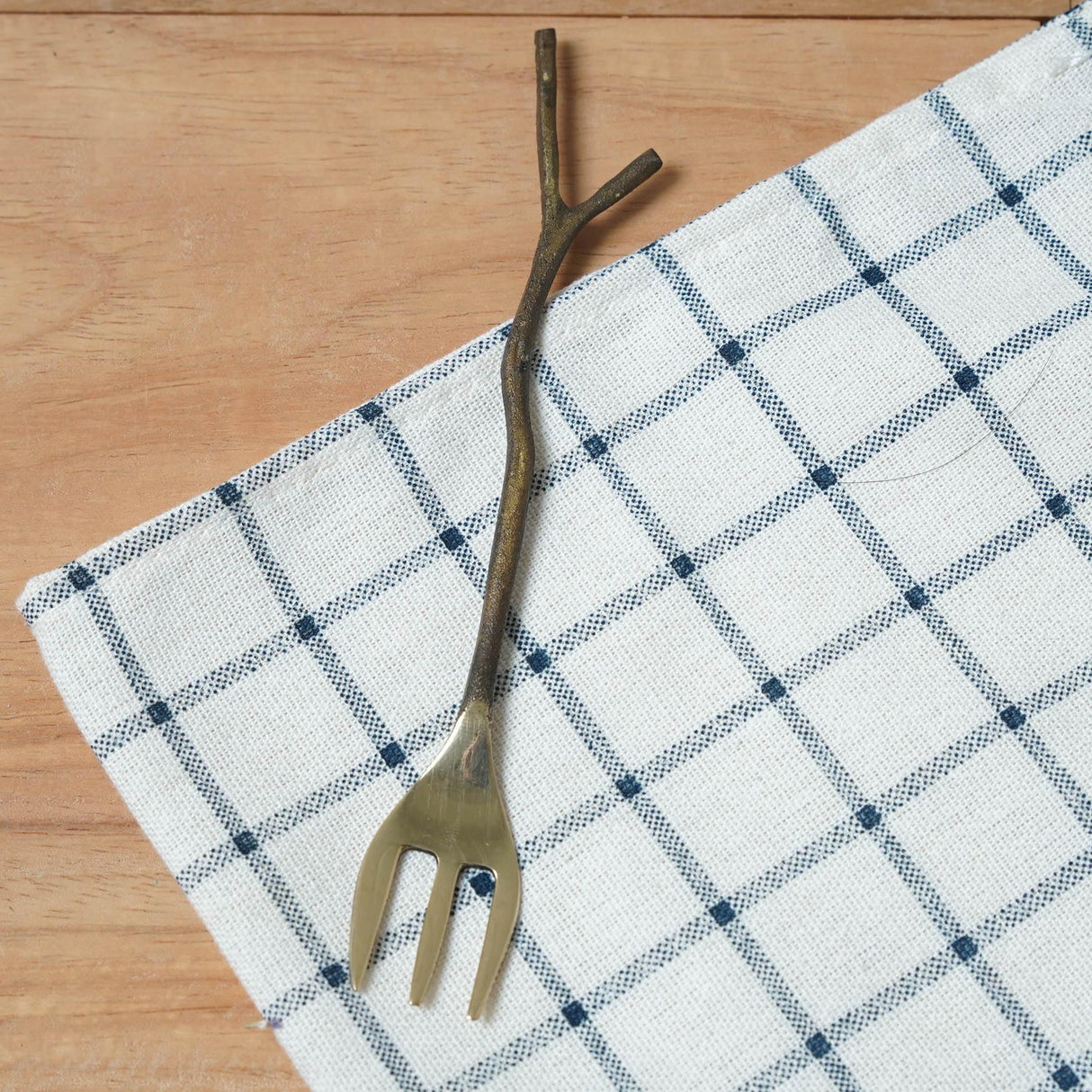 復古黃銅樹枝造型餐具,日系下午茶典雅叉子湯匙 - 富士通販