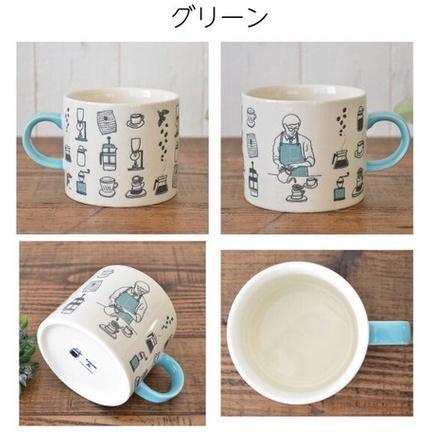 聖誕交換禮物推薦|美濃燒文青風咖啡師馬克杯/情侶咖啡杯 - 富士通販