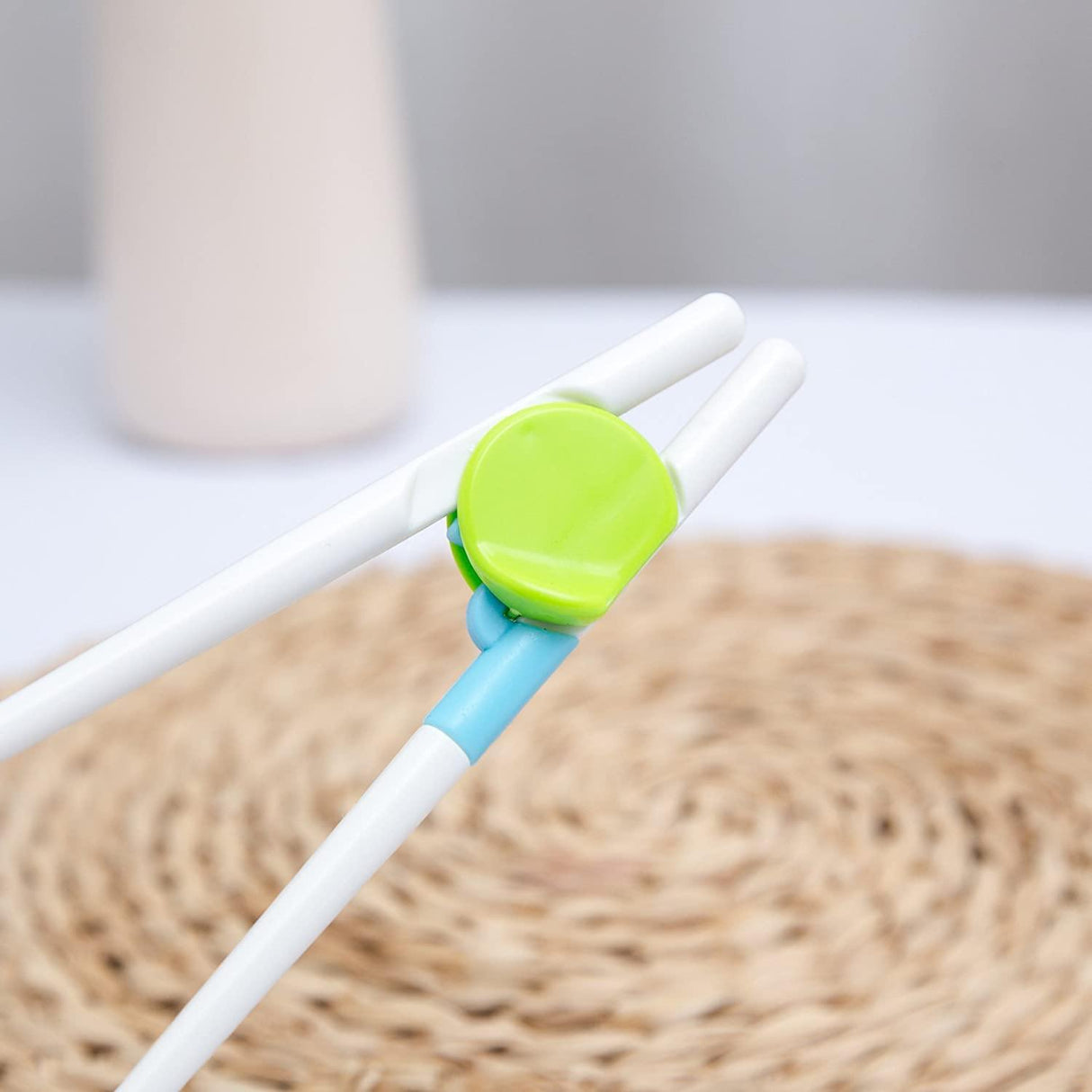 兒童學習餐具筷|藍綠/粉澄 學習筷兒童餐具兒童筷子 - 富士通販