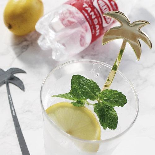 日本製 高桑金屬 不鏽鋼 攪拌棒-銀/金棕櫚樹|飲料攪拌 攪拌棒 調酒 創意設計 棕櫚樹 - 富士通販