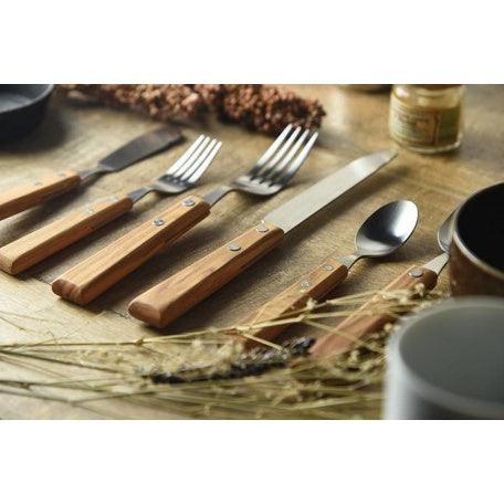 日本製 燕三條 西式餐具|不鏽鋼 木柄 - 富士通販