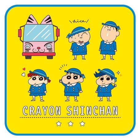 正版蠟筆小新純棉迷你手帕|柔軟小方巾 - 富士通販