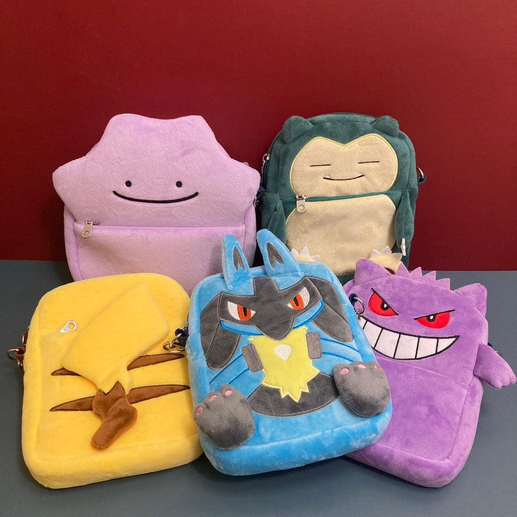 精靈寶可夢斜肩包|皮卡丘、卡比獸、百變怪、路卡利歐 - 富士通販