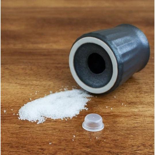 日本製 美濃燒 簡約 三孔陶瓷調味罐|胡椒罐 鹽罐 - 富士通販