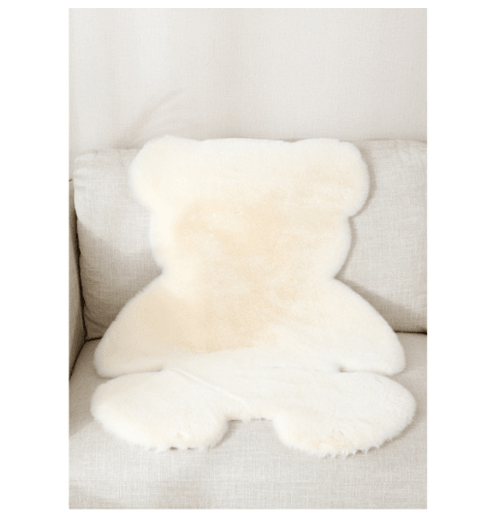 冬季保暖|泰迪熊柔軟毛絨地毯,乳白色 / 卡其色 - 富士通販