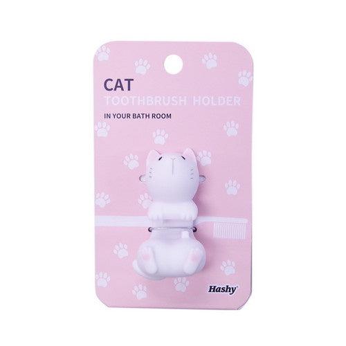貓咪造型牙刷架|浴室收納 - 富士通販