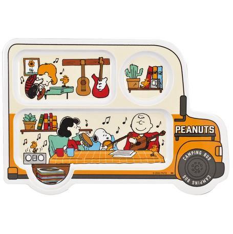 史努比巴士餐盤組|內含盤子、馬克杯、湯匙、叉子 - 富士通販