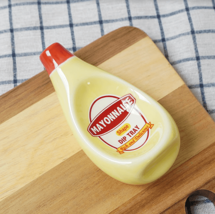 日本創意擠壓造型醬料碟|美乃滋、紅番茄、黃芥末 - 富士通販