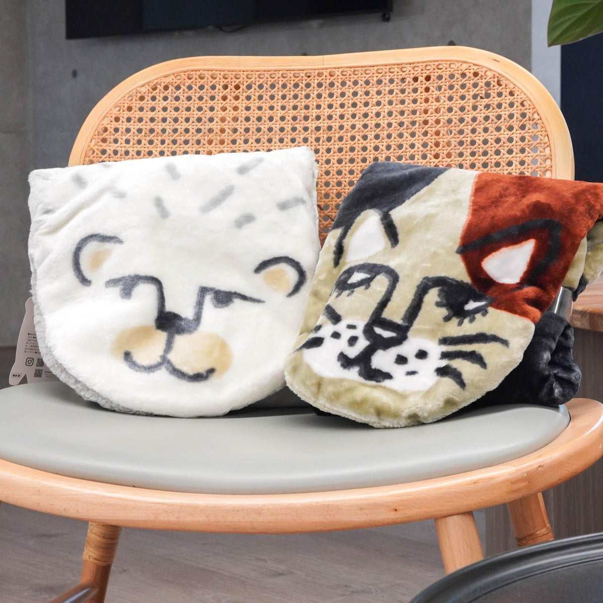 冬天保暖毯子|貓咪可愛動物圖案 - 富士通販