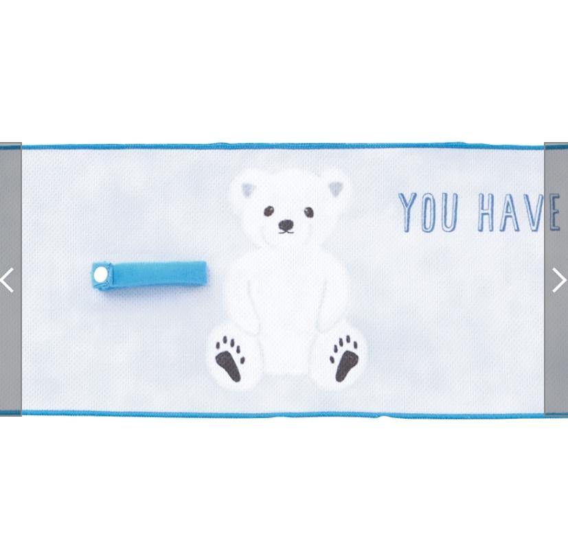 夏日超涼感,吸水、降溫北極熊,領巾毛巾 - 富士通販