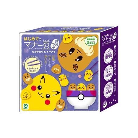 日本兒童學習筷| 寶可夢套組桌遊玩具,夾豆子遊戲組 - 富士通販