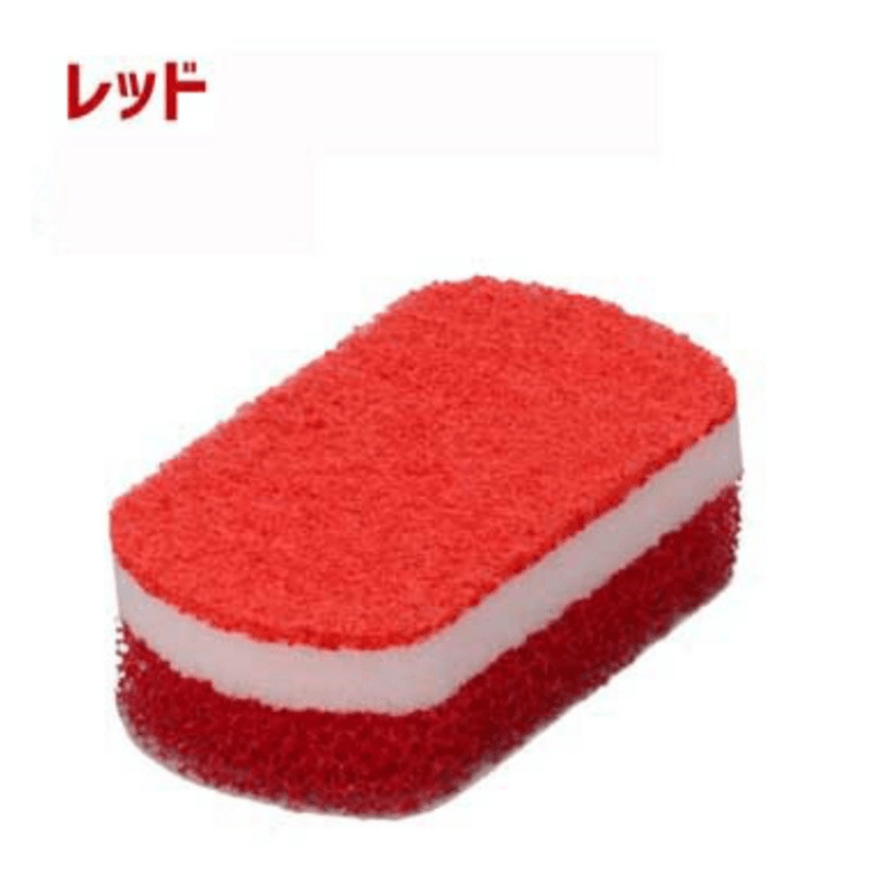 日本製三層海綿菜瓜布|紅色、白色、黑色三款 - 富士通販