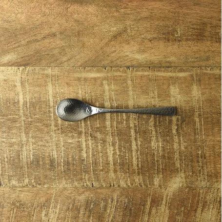 日本製 燕三條 不鏽鋼銀鱗咖啡湯匙|小湯匙 鎚目 高質感霧面 職人手感 - 富士通販