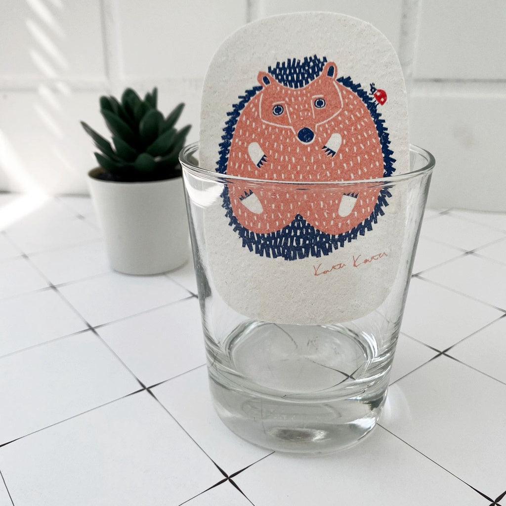 日本 杯子 碗盤 纖維素清潔海綿|超吸水 不掉棉絮 抗菌速乾 菜瓜布 - 富士通販