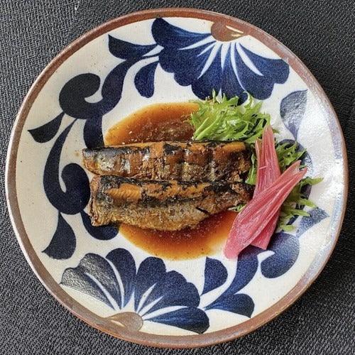 日本製 藍彩唐草餐盤|前菜 炸物 點心 甜點 麵包 沙拉盤 - 富士通販