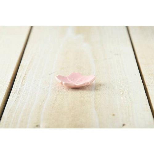 日本製 櫻花造型 筷架 五入 禮盒組|新居賀禮 筷托 日式筷子架 美濃燒 - 富士通販