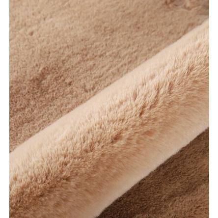 冬季保暖|泰迪熊柔軟毛絨地毯,乳白色 / 卡其色 - 富士通販