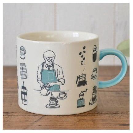 聖誕交換禮物推薦|美濃燒文青風咖啡師馬克杯/情侶咖啡杯 - 富士通販