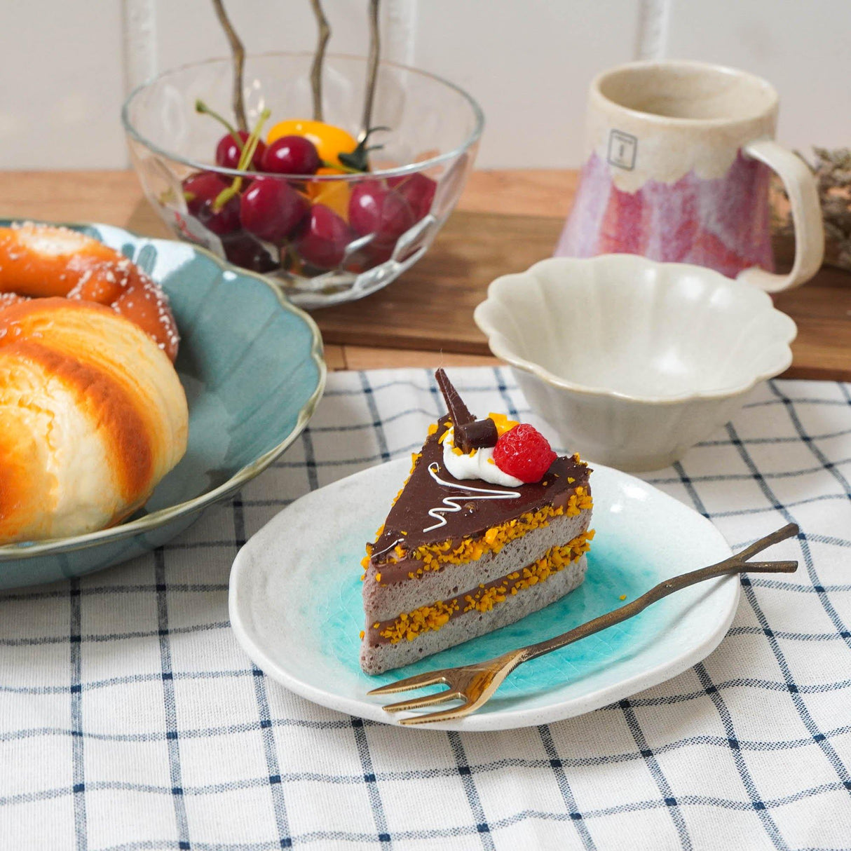 復古黃銅樹枝造型餐具,日系下午茶典雅叉子湯匙 - 富士通販