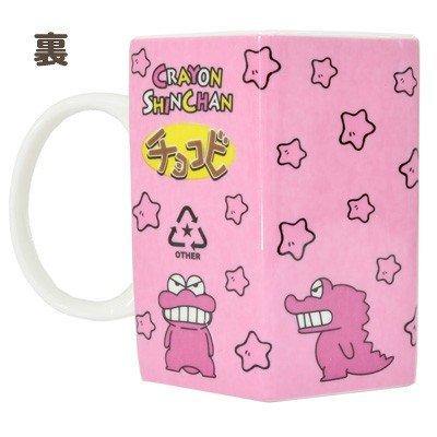 日本卡通蠟筆小新六角造型馬克杯-小熊餅乾|鱷魚小新-兩款可選 - 富士通販