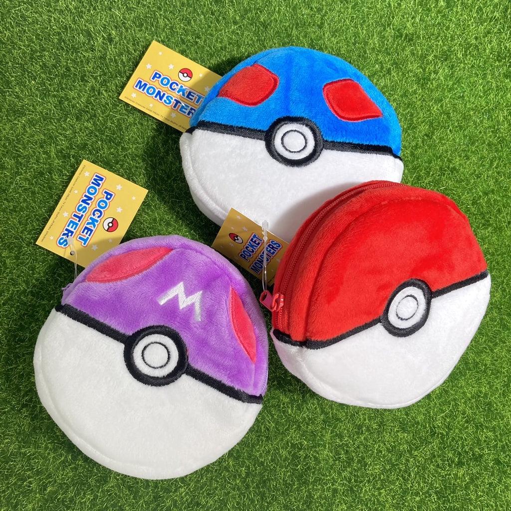 神奇寶貝球 絨毛零錢包|精靈球 大師球 超級球 - 富士通販