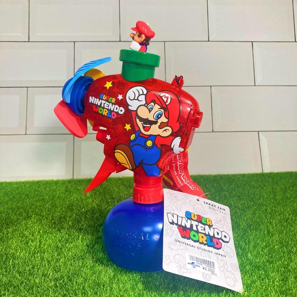 日本環球影城限定|瑪利歐噴霧風扇水槍 附背帶 - 富士通販