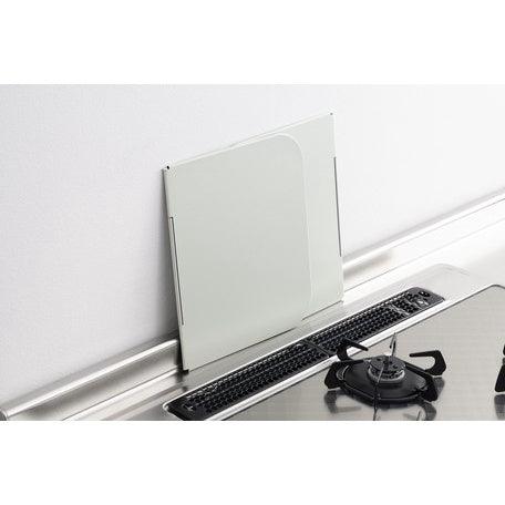 日本製 不鏽鋼爐火防油隔板|炒菜防濺油擋板 可折疊 易清潔 - 富士通販