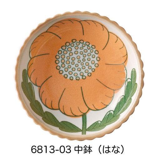 日本製 復古 花草 陶瓷餐具|義大利麵盤 甜點盤 點心碗 - 富士通販