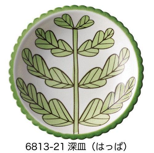 日本製 復古 花草 陶瓷餐具|義大利麵盤 甜點盤 點心碗 - 富士通販