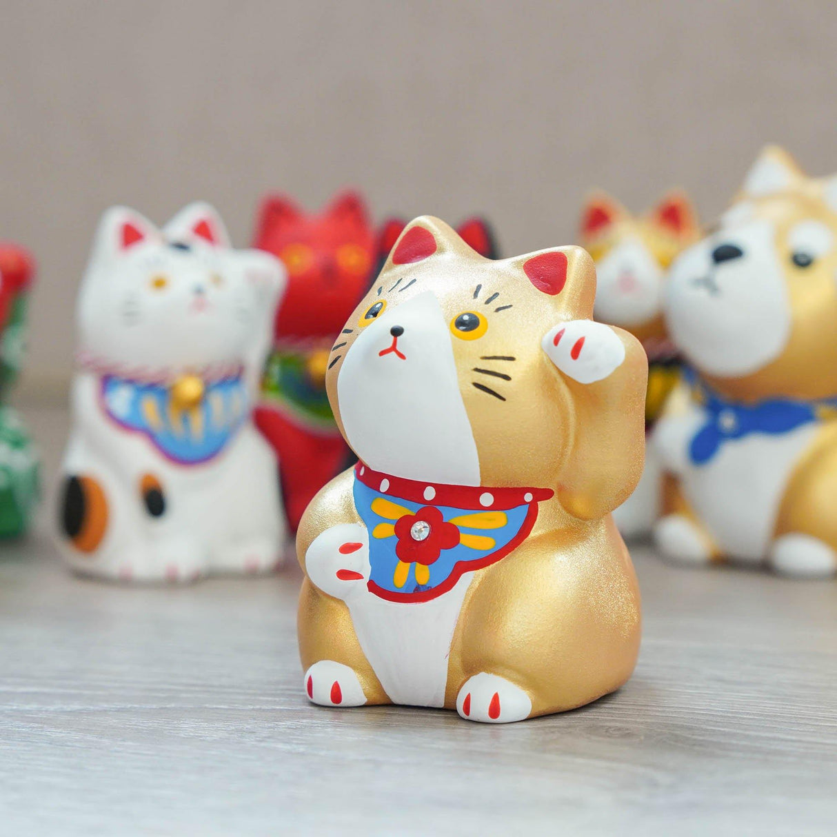 日本開運除厄招福消災招財貓|各種顏色招財貓柴犬 - 富士通販